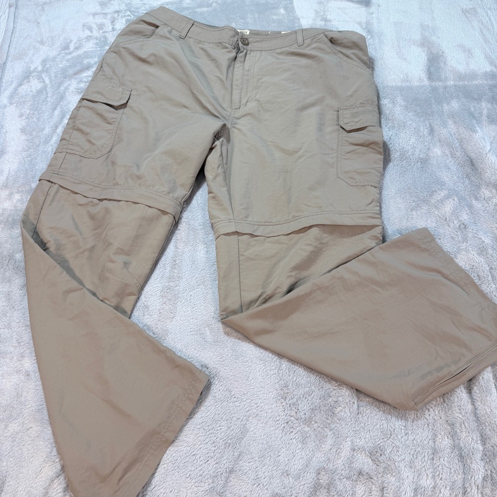 Red‎ Head Brand Co Mens Convertible Cargo Pants Khaki Zip Off Legs Size 42x32